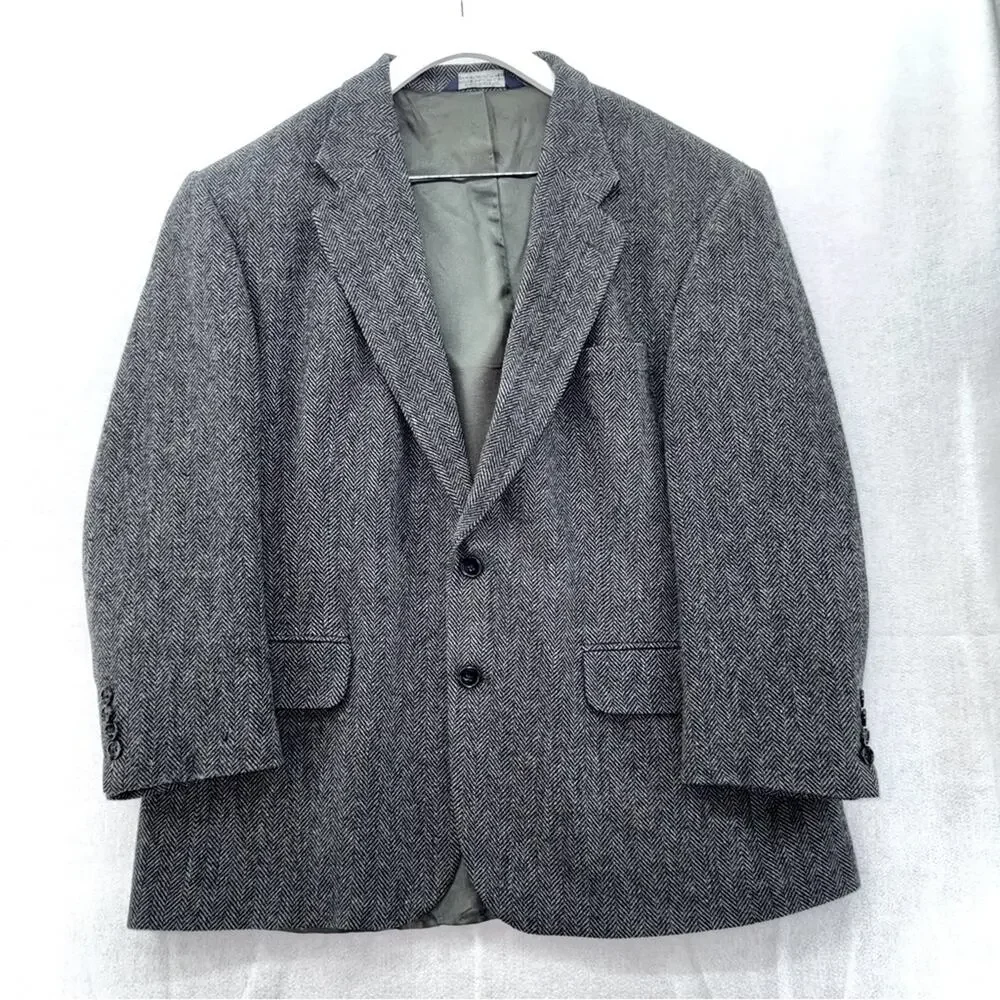 Vintage Men’s Lands’ End 50% wool 50% lambs wool blazer sports coat size 44S